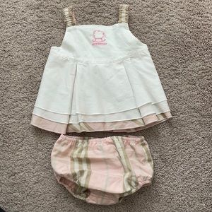 Burberry baby layered top with bloomers!